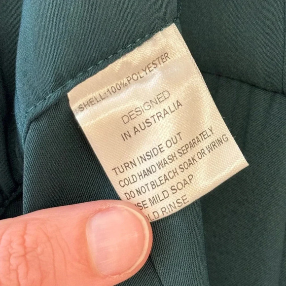 Shona Roy U Wire Strapless Bustier Tulip Midi Dress in Seaweed Green Size 4 - Picture 6 of 8